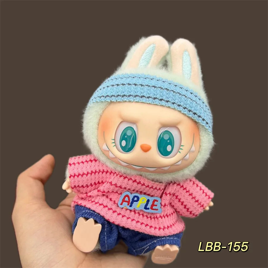 Labubu Plush Doll Skirt- Adorable Skirt Set for DIY Clothes Accessories