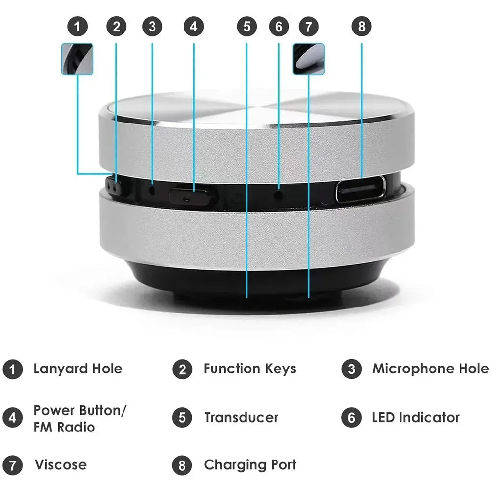 Hummingbird™ Bone Conduction Bluetooth Speaker with FM Radio