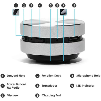 Hummingbird™ Bone Conduction Bluetooth Speaker with FM Radio