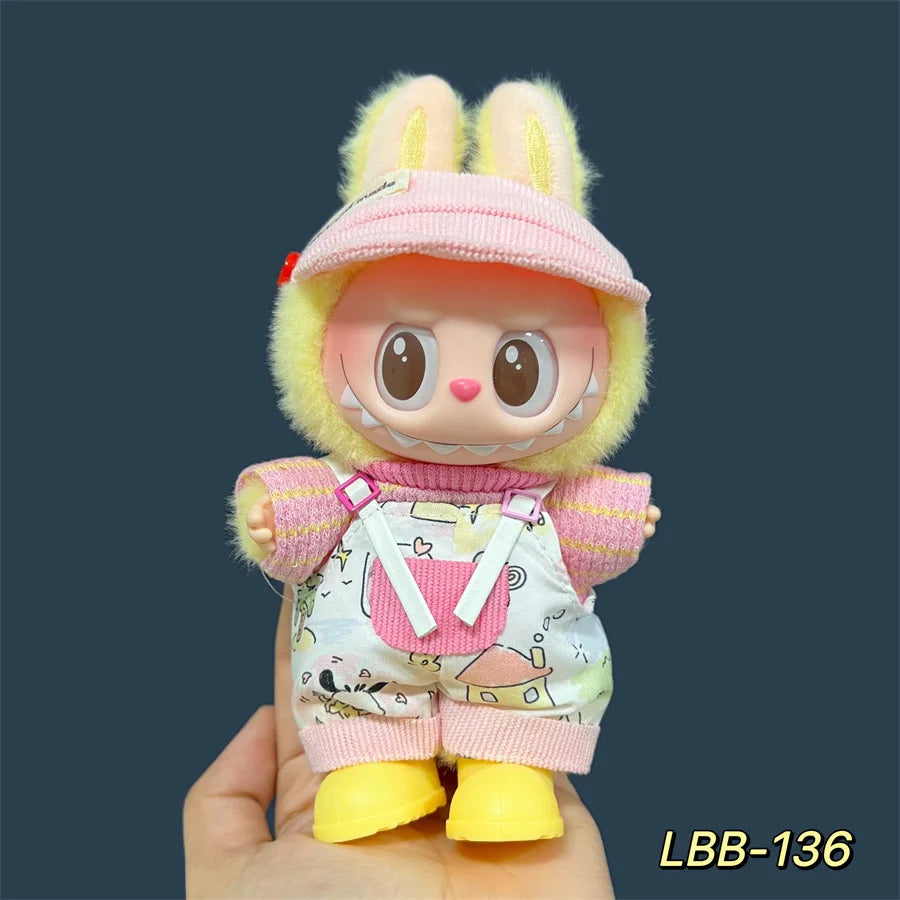 Labubu Plush Doll Skirt- Adorable Skirt Set for DIY Clothes Accessories