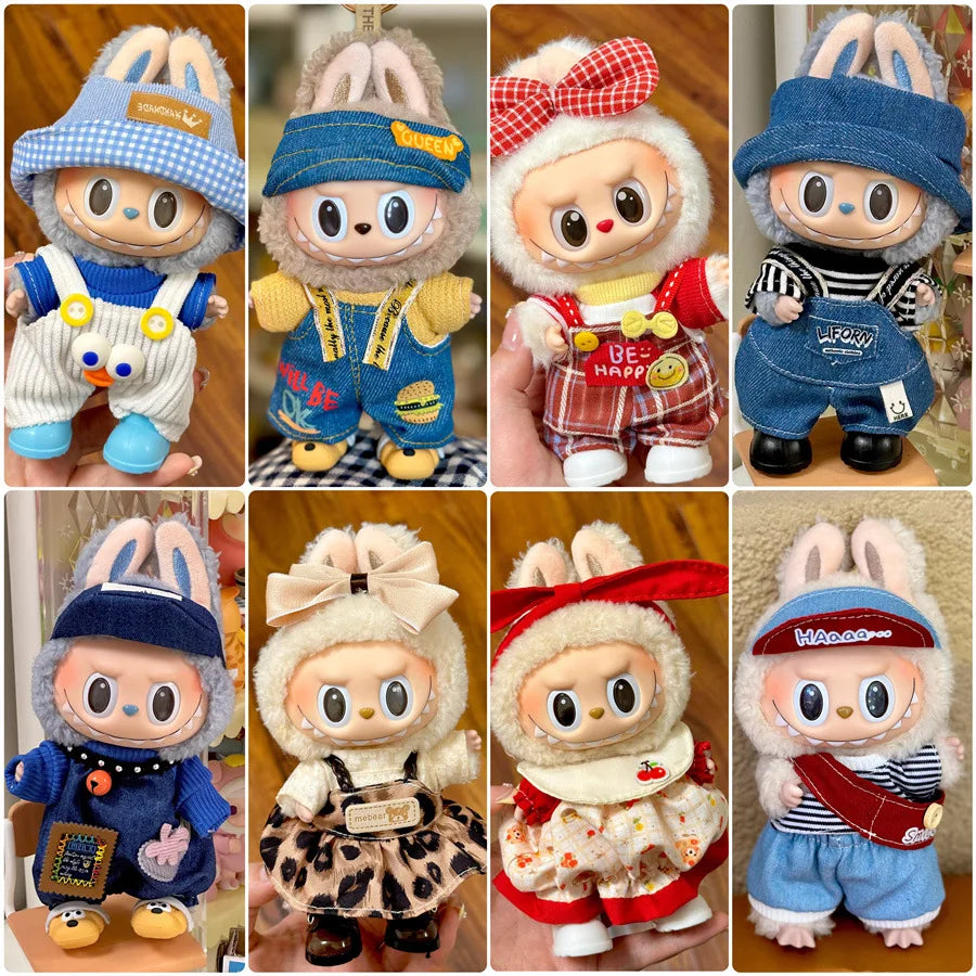 Labubu Plush Doll Skirt- Adorable Skirt Set for DIY Clothes Accessories