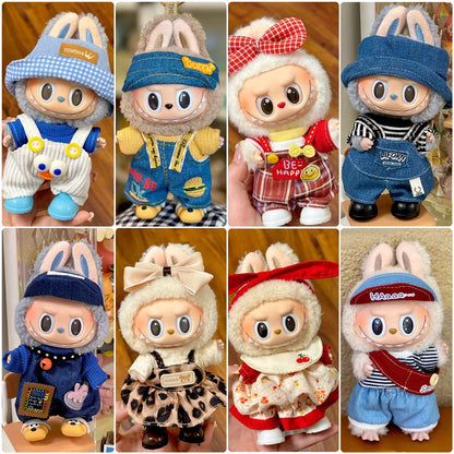 Labubu Plush Doll Skirt- Adorable Skirt Set for DIY Clothes Accessories