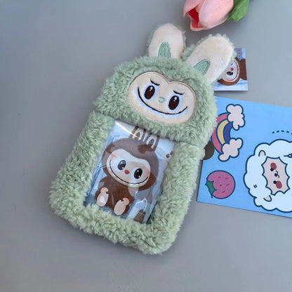 1pc Cartoon Plush Cloth Purse Card Bag