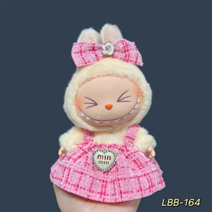 Labubu Plush Doll Skirt- Adorable Skirt Set for DIY Clothes Accessories