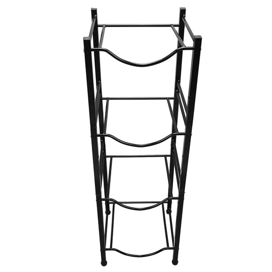 Water Cooler Jug Holder 4 Tier Space Saving Rust Proof Single Row Water Bottle Holder Stand for Home Kitchen Office