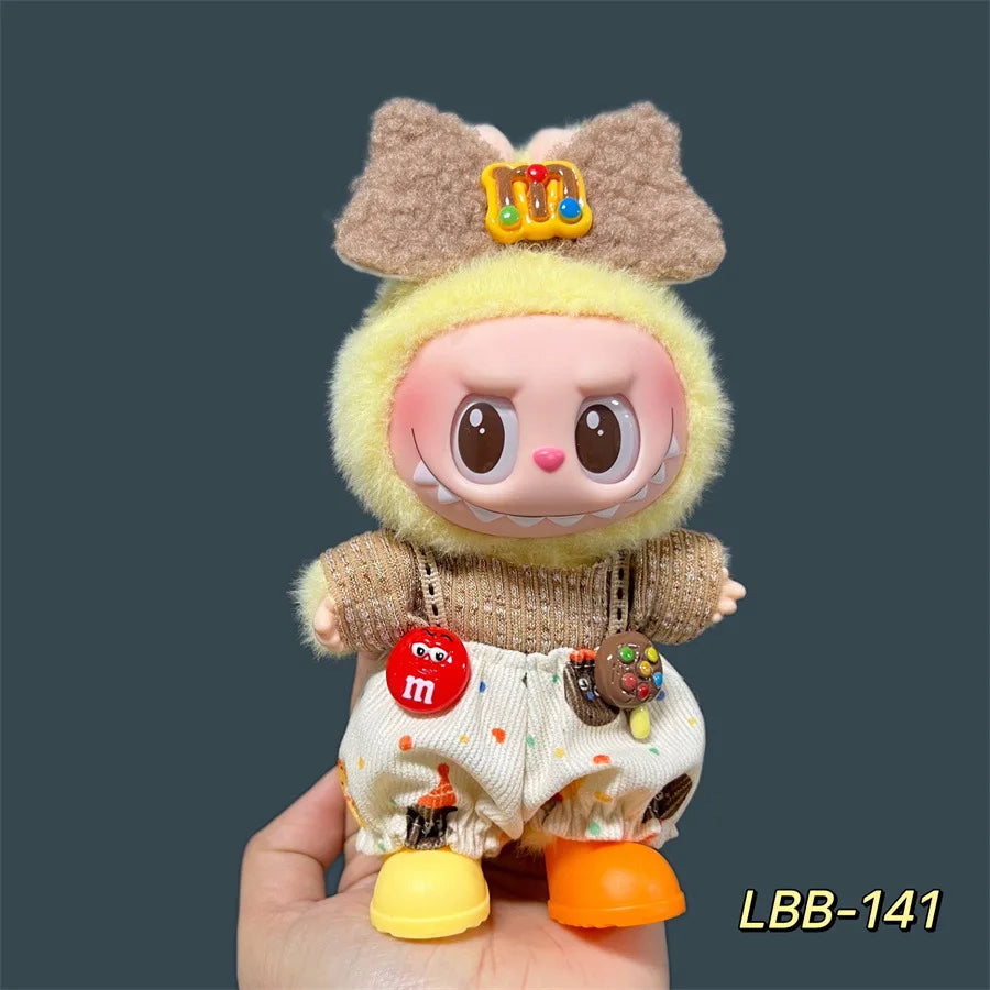 Labubu Plush Doll Skirt- Adorable Skirt Set for DIY Clothes Accessories