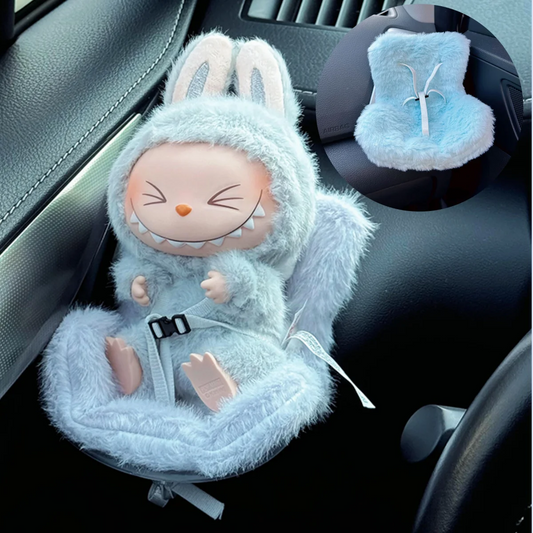 Labubu Car Safety Seat For 15-17cm Mini Plush