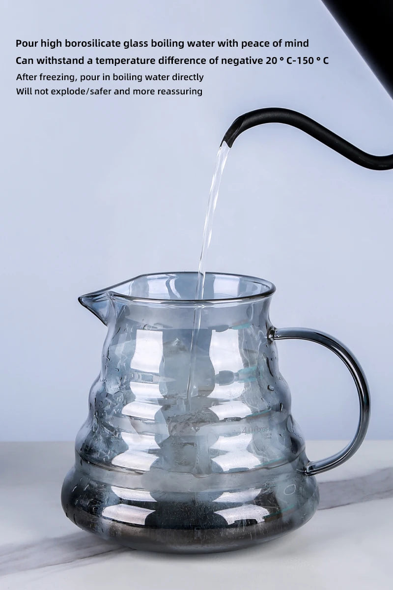 Black Cone Resin Coffee Dripper – Heat-Resistant Brewer (1–4 Cups)