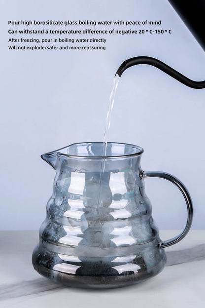 Black Cone Resin Coffee Dripper – Heat-Resistant Brewer (1–4 Cups)