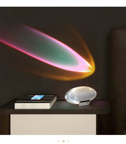 Crystal “Eye of the Sky” LED Table Lamp – Italian Designer Night Light
