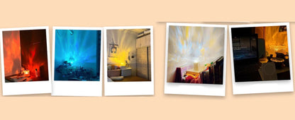 Aurora Glow Ocean Wave Projector – 16 Color LED Mood Lamp