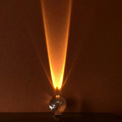 Crystal “Eye of the Sky” LED Table Lamp – Italian Designer Night Light