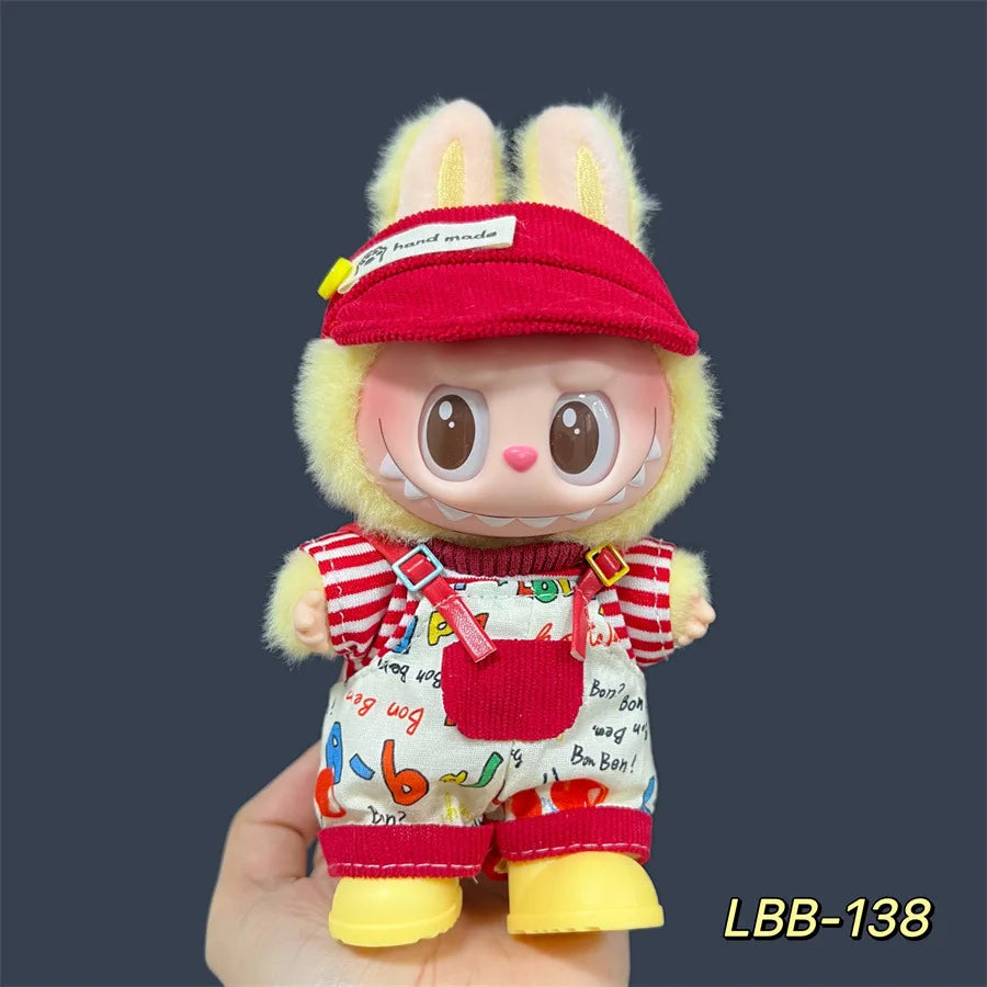 Labubu Plush Doll Skirt- Adorable Skirt Set for DIY Clothes Accessories