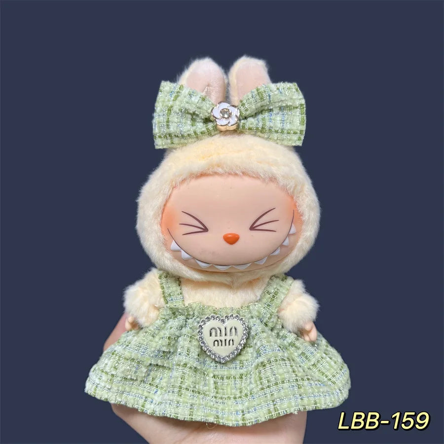 Labubu Plush Doll Skirt- Adorable Skirt Set for DIY Clothes Accessories