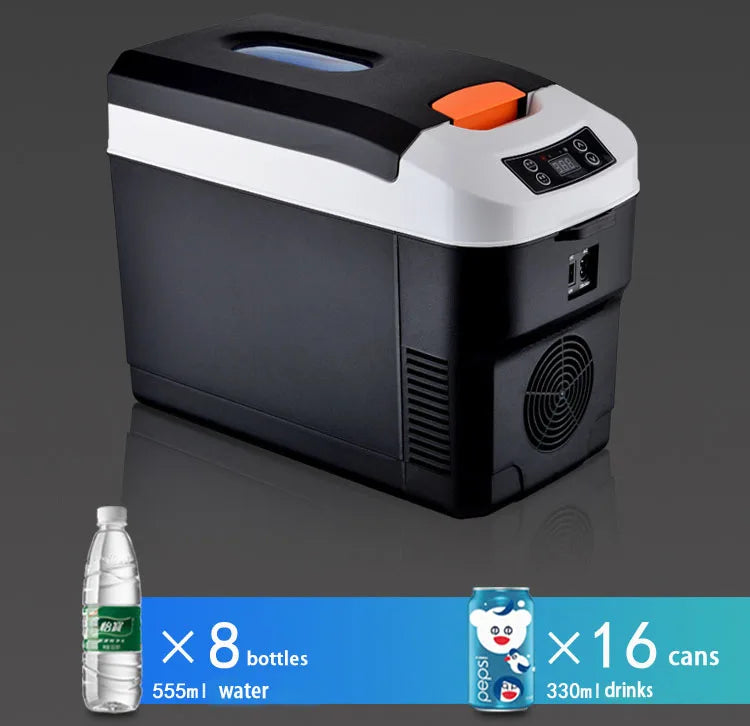10L Portable Mini Fridge – Hot & Cold Car & Home Dual-Use with Digital Display