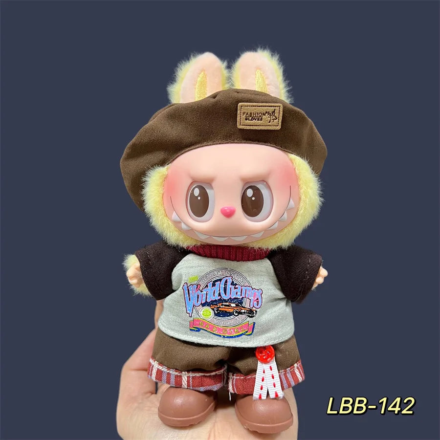 Labubu Plush Doll Skirt- Adorable Skirt Set for DIY Clothes Accessories