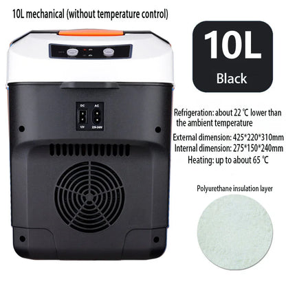 10L Portable Mini Fridge – Hot & Cold Car & Home Dual-Use with Digital Display