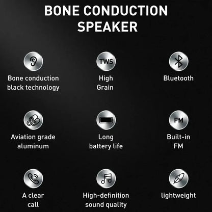 Hummingbird™ Bone Conduction Bluetooth Speaker with FM Radio
