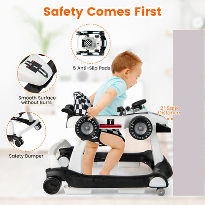 Versatile 4-in-1 Baby Push Walker - Adjustable Height & Speed for Growing Tots!