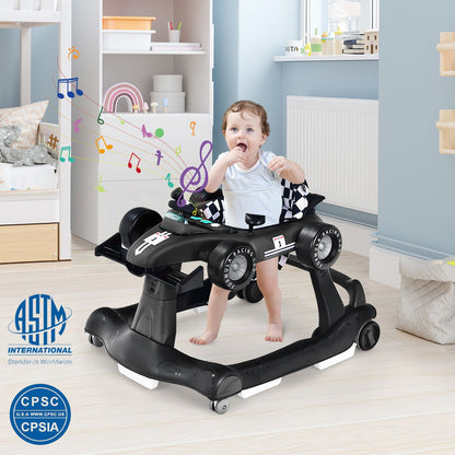 Versatile 4-in-1 Baby Push Walker - Adjustable Height & Speed for Growing Tots!