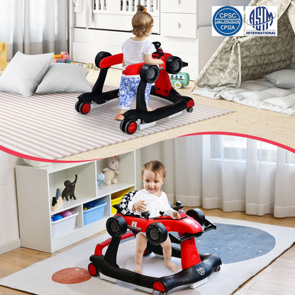 Versatile 4-in-1 Baby Push Walker - Adjustable Height & Speed for Growing Tots!