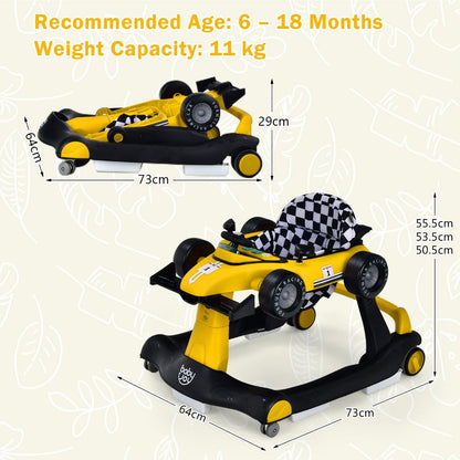 Versatile 4-in-1 Baby Push Walker - Adjustable Height & Speed for Growing Tots!