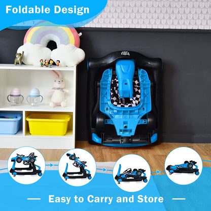 Versatile 4-in-1 Baby Push Walker - Adjustable Height & Speed for Growing Tots!